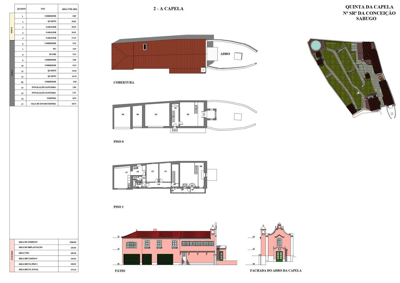 Casa do Jardineiro e Casa da Piscina floor plan